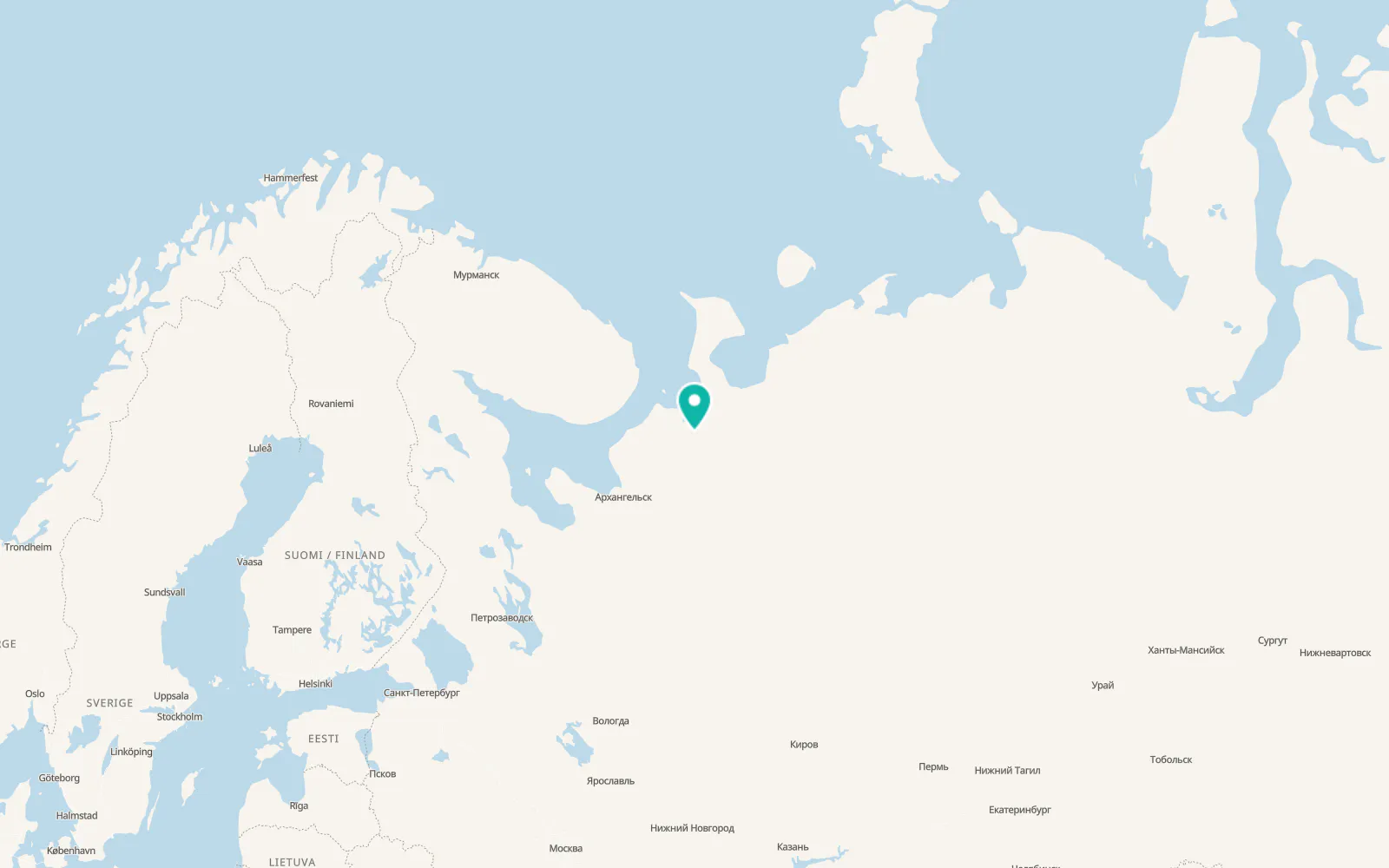 Map of Kamenka