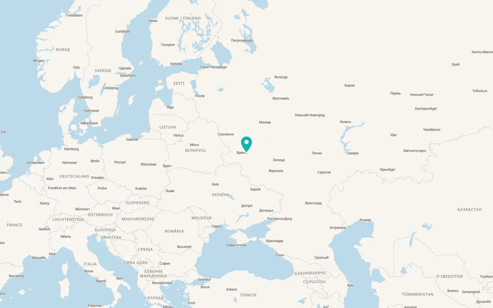 Map of Karachev