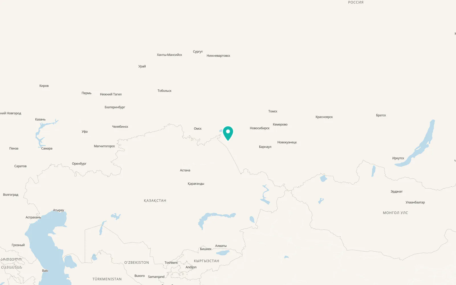 Map of Karasuk