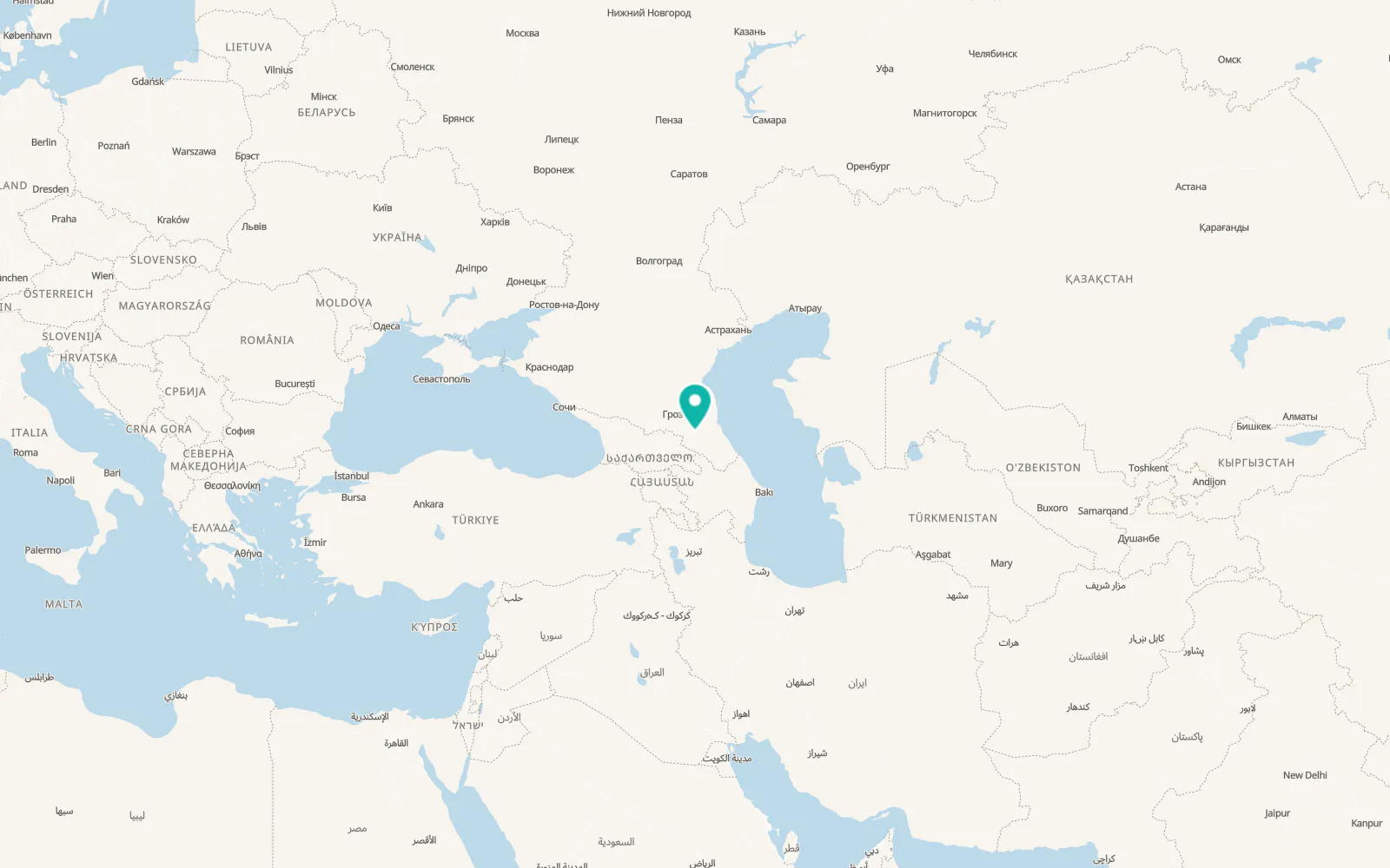 Map of Karata