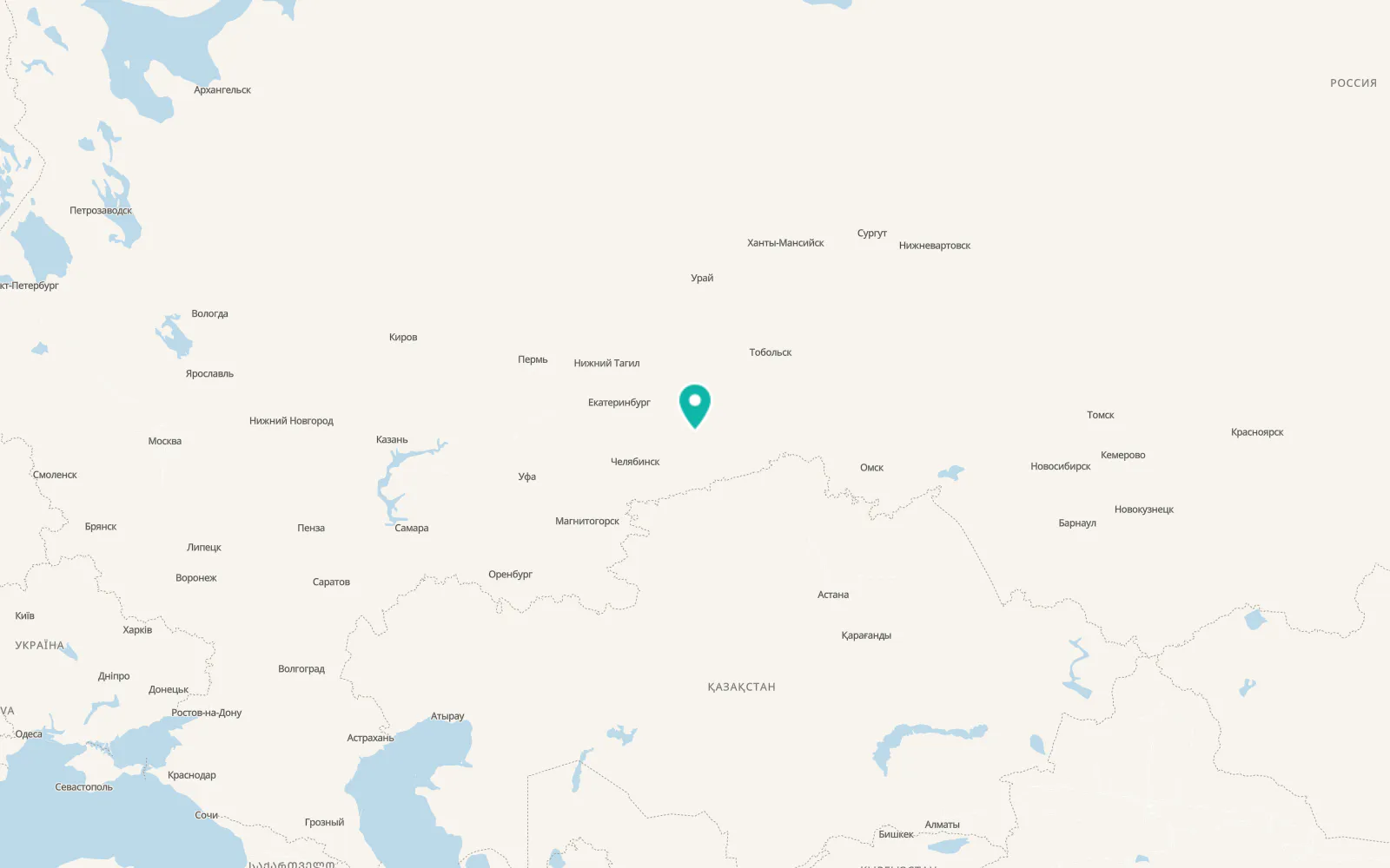 Map of Kargapol’ye