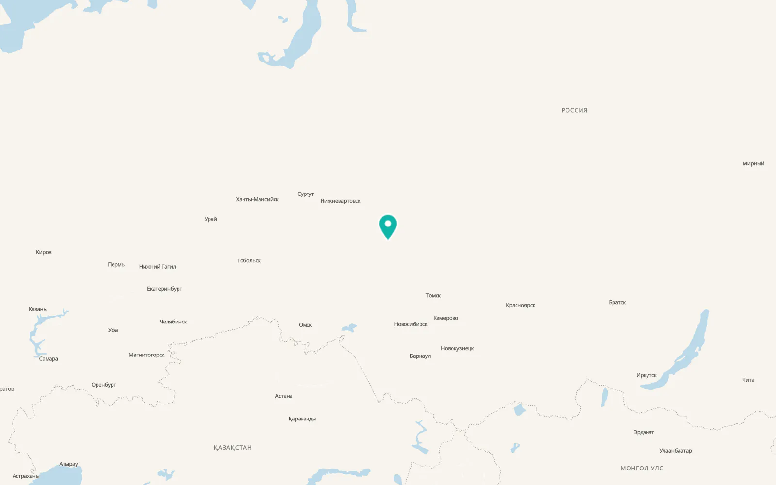 Map of Kargasok