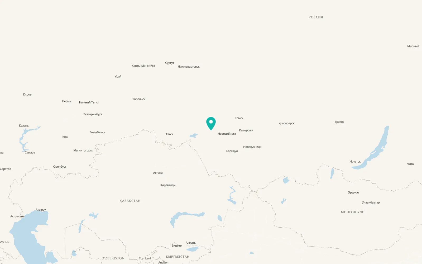 Map of Kargat