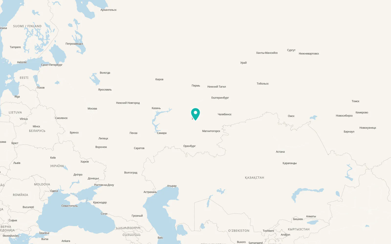 Map of Karmaskaly