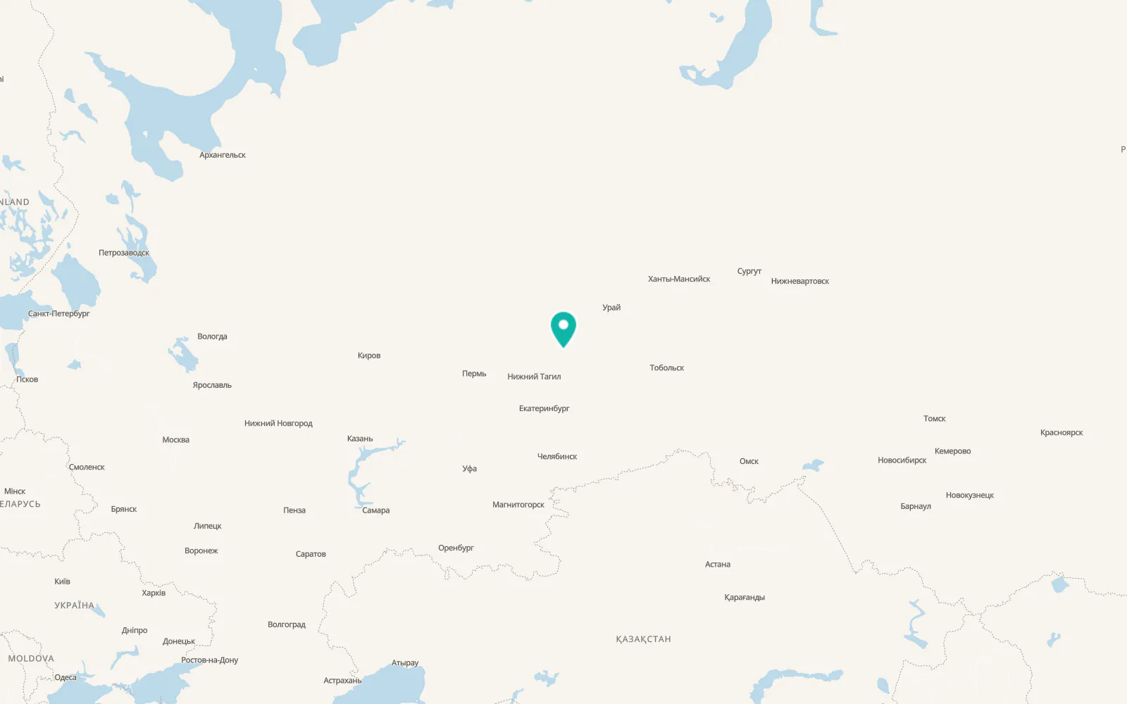 Map of Karpuninskiy
