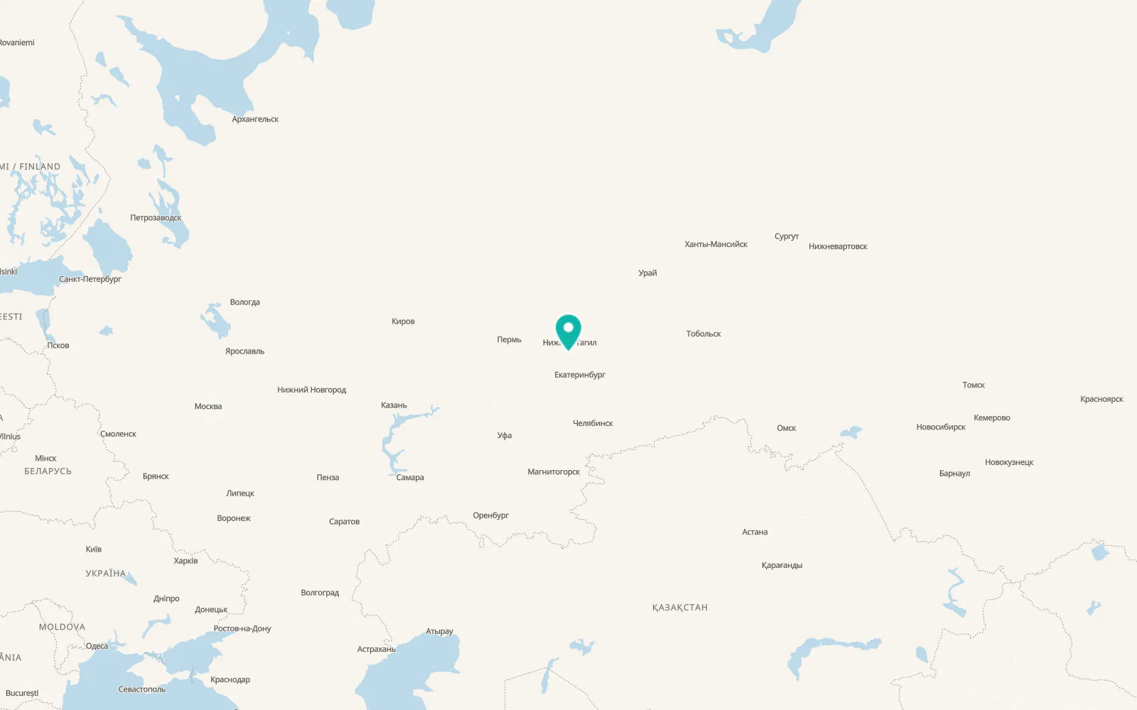 Map of Karpushikha