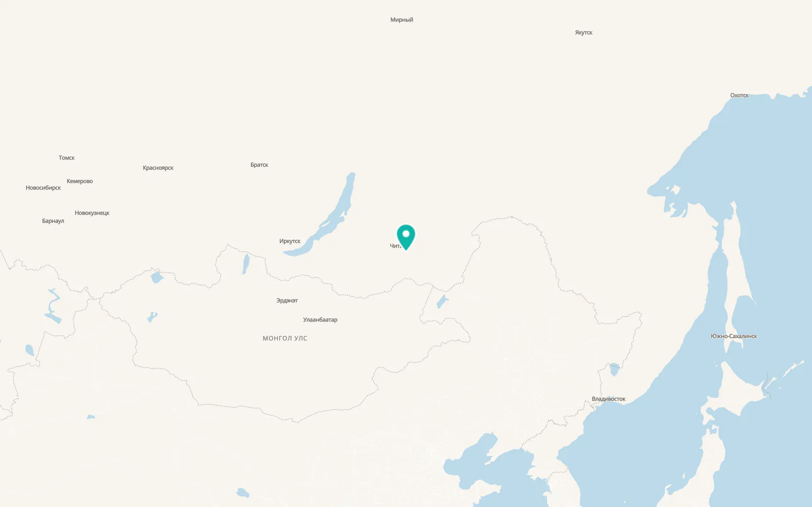 Map of Karymskoye