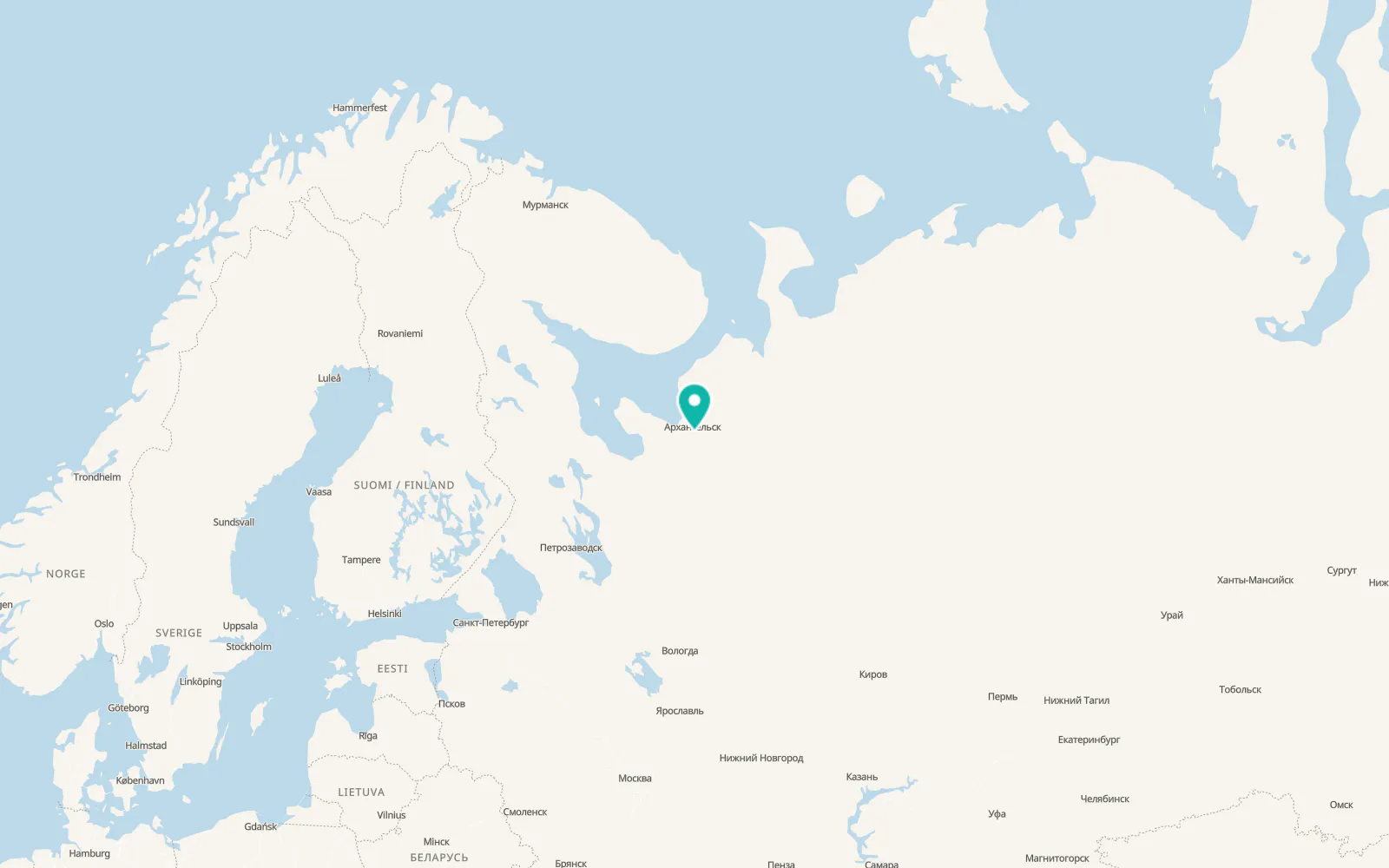 Map of Katunino
