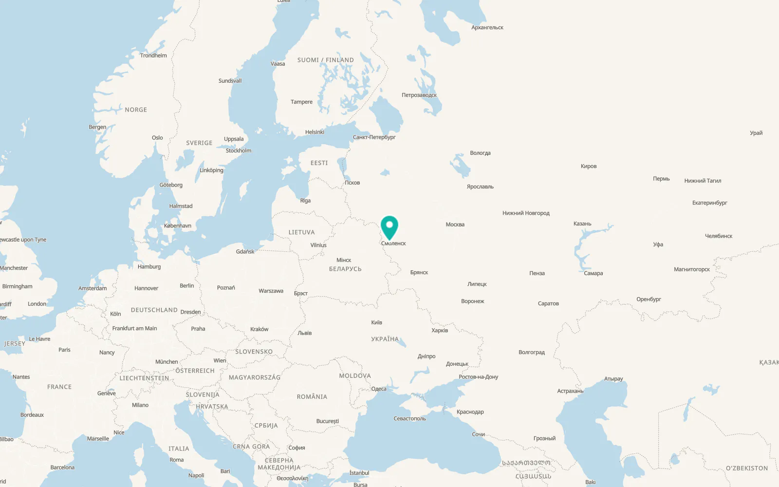 Map of Katyn'