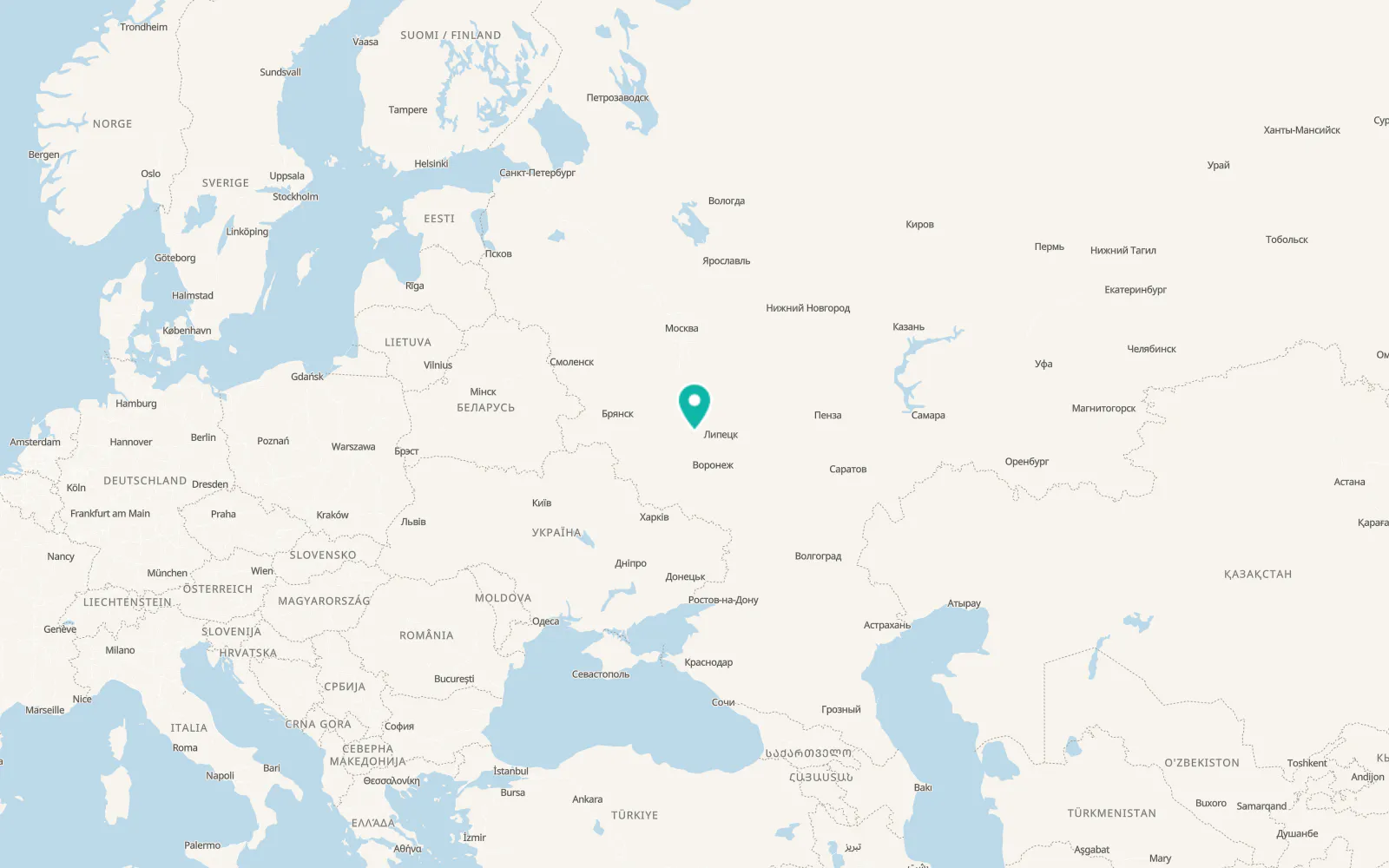 Map of Kazaki