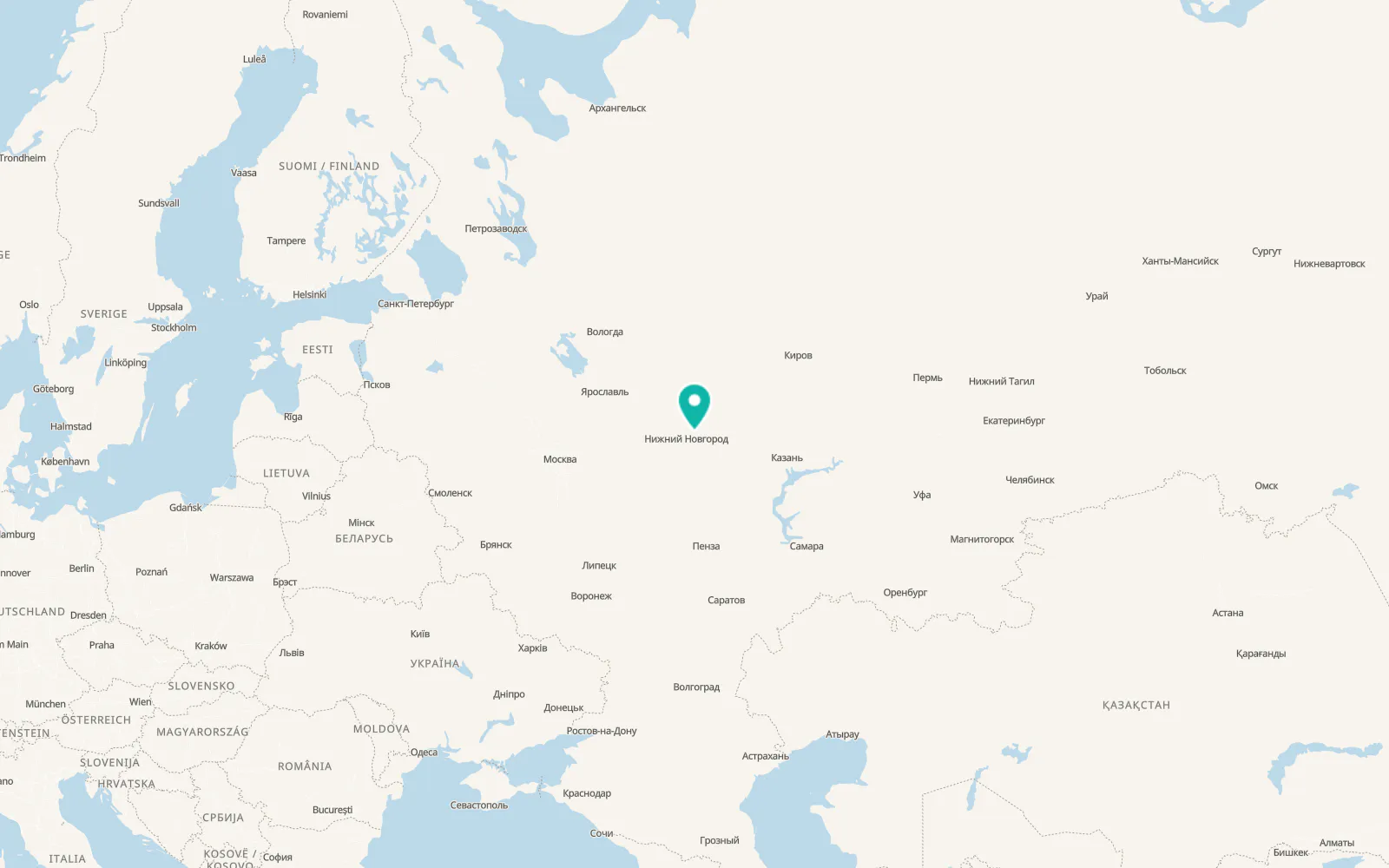 Map of Kerzhenets