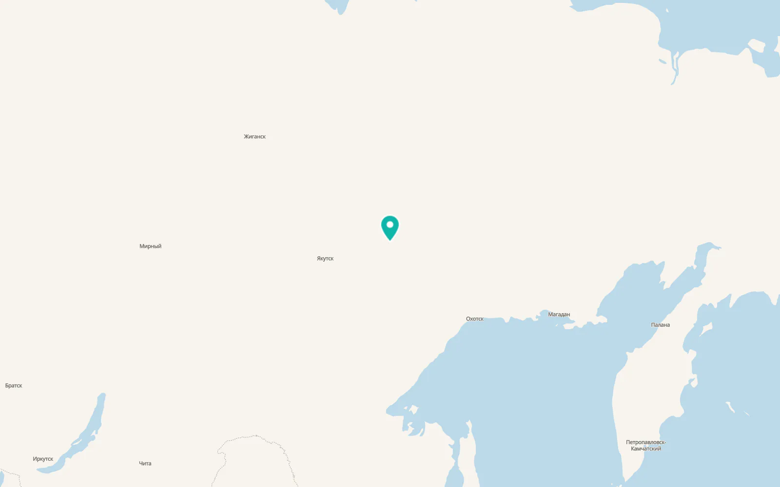 Map of Khandyga