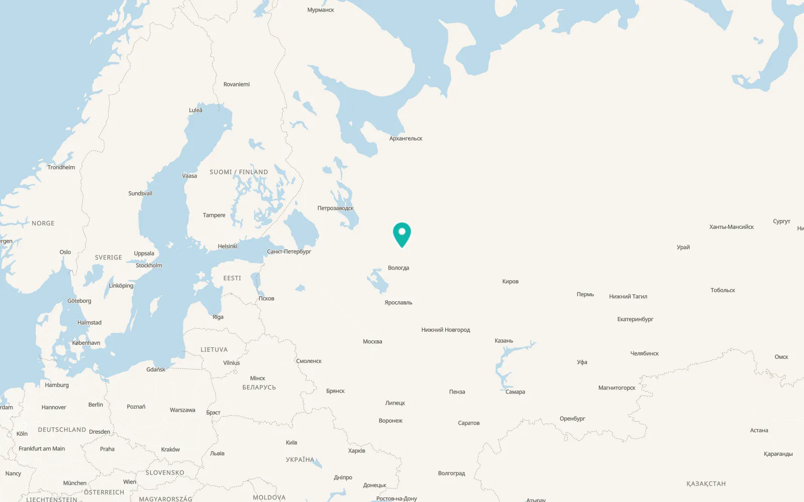 Map of Kharovsk