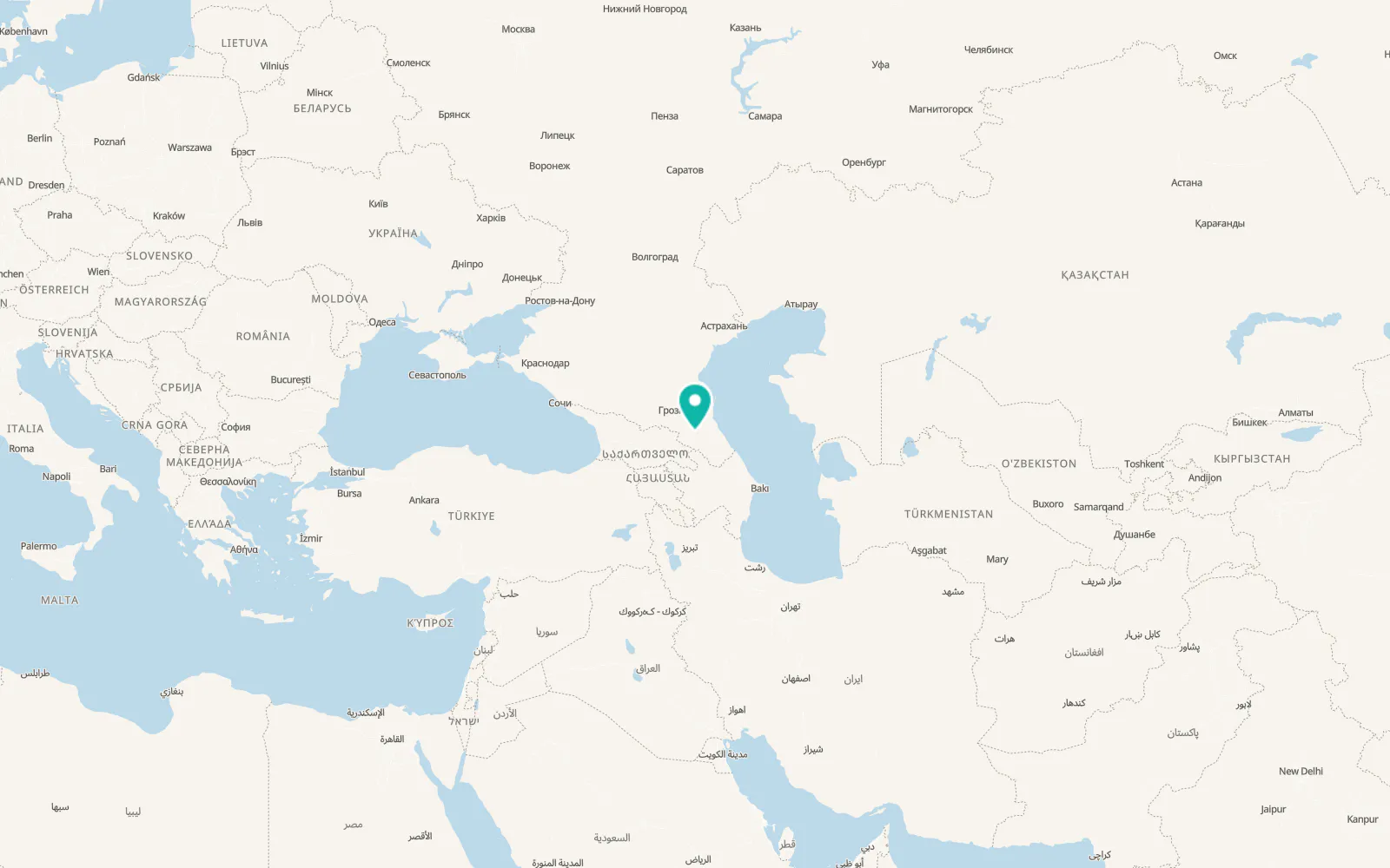 Map of Khebda