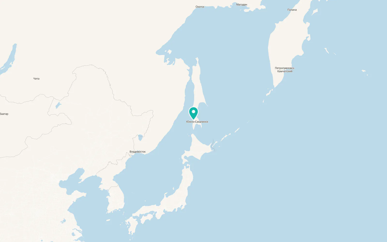 Map of Kholmsk