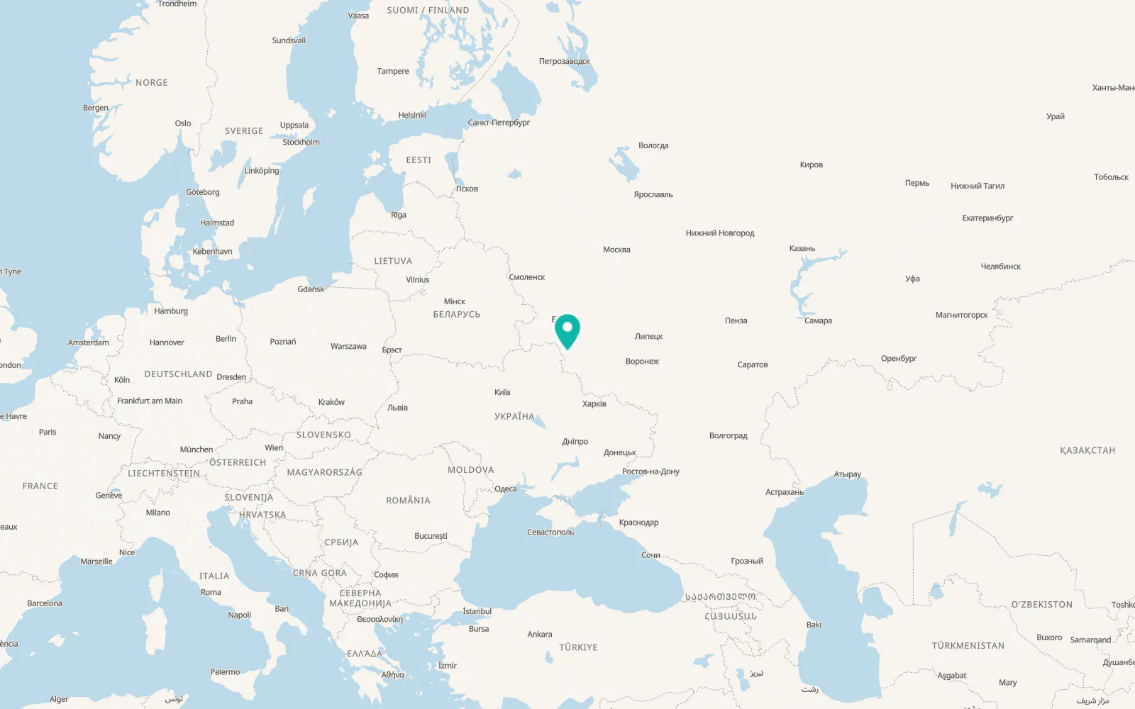 Map of Khomutovka