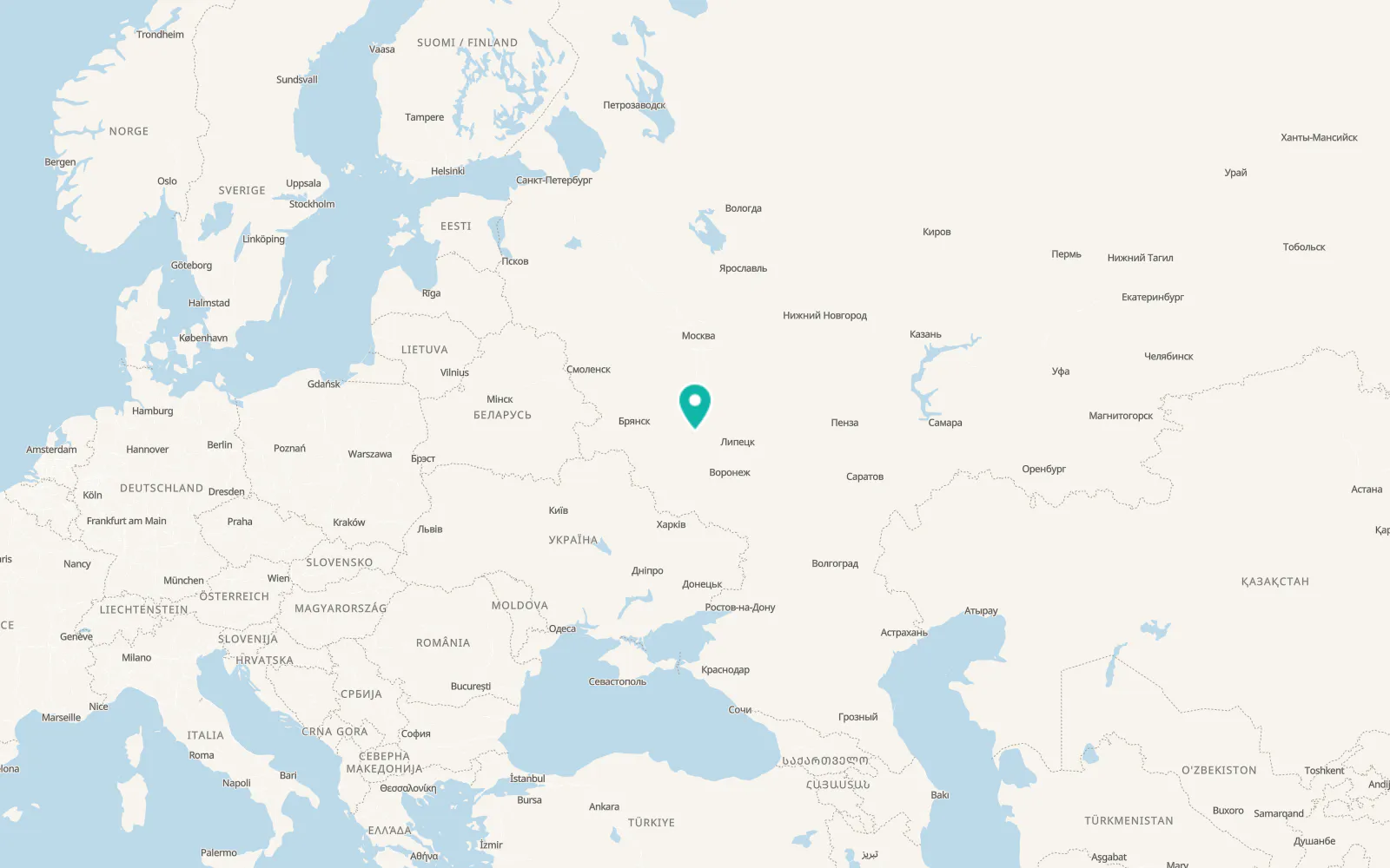 Map of Khomutovo