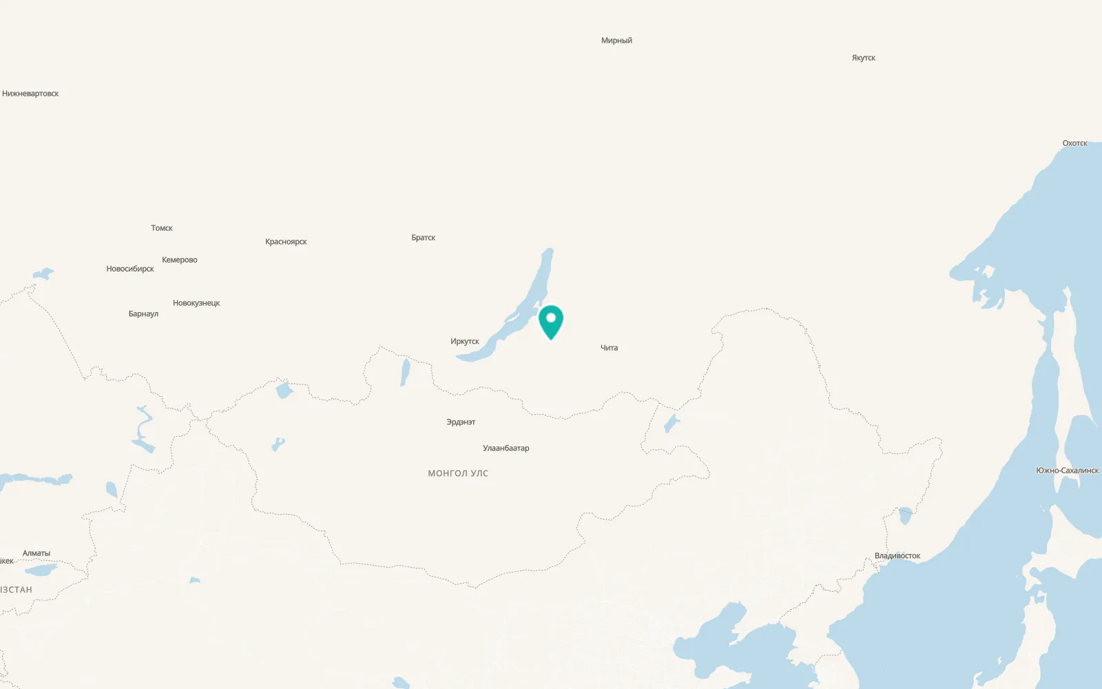 Map of Khorinsk