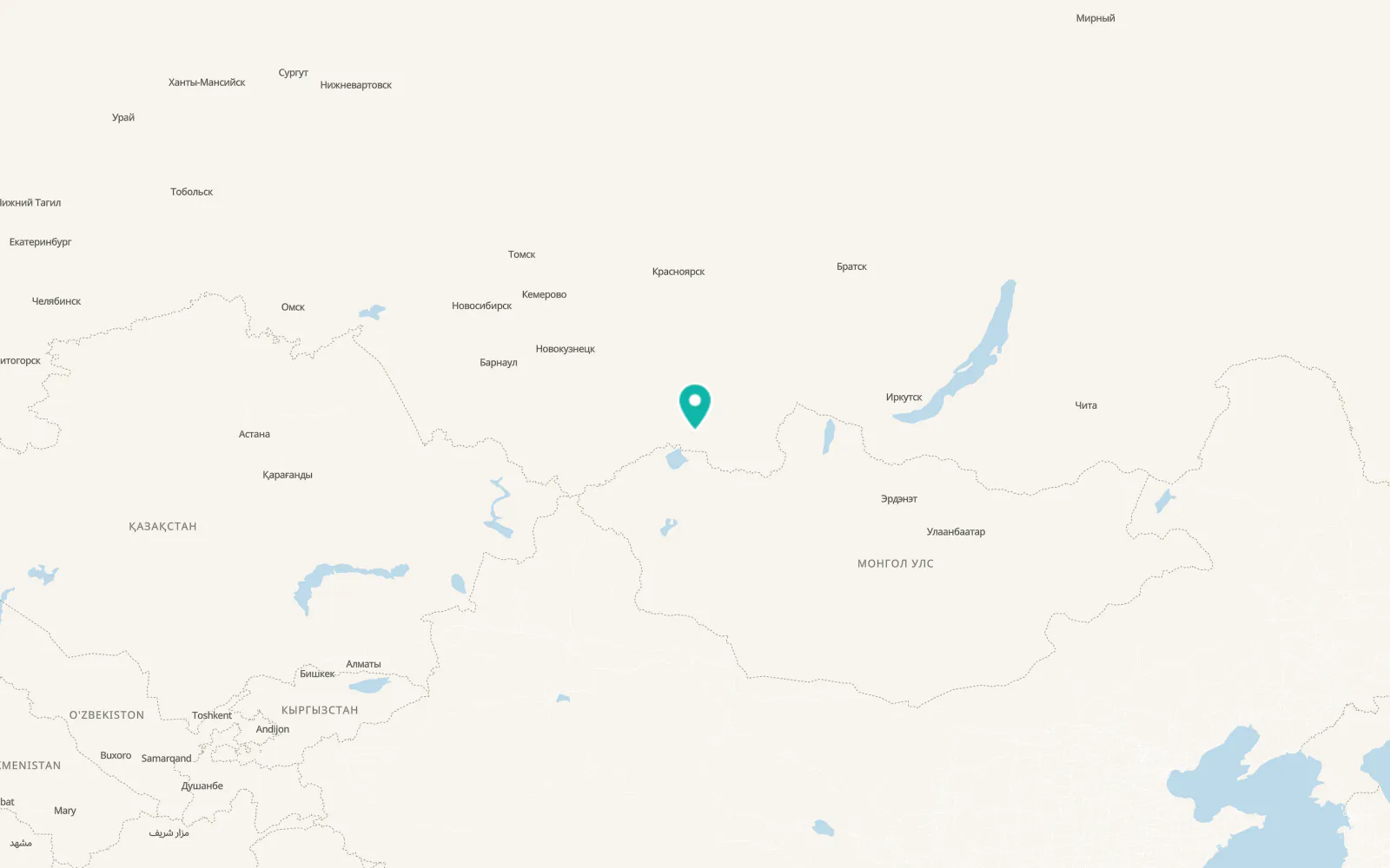 Map of Khovu-Aksy