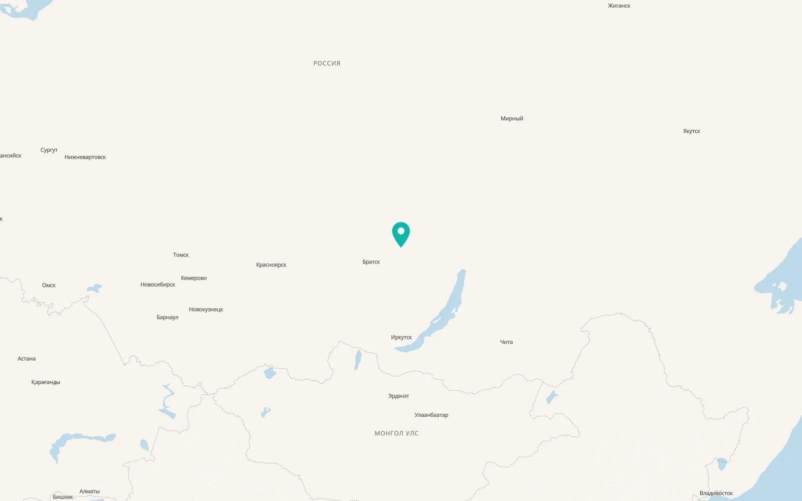 Map of Khrebtovaya