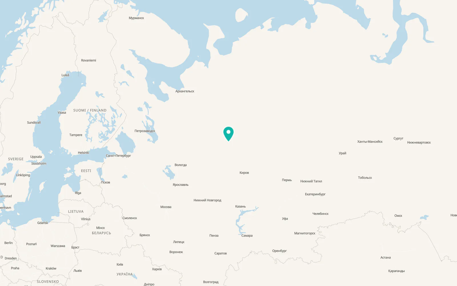 Map of Khristoforovo