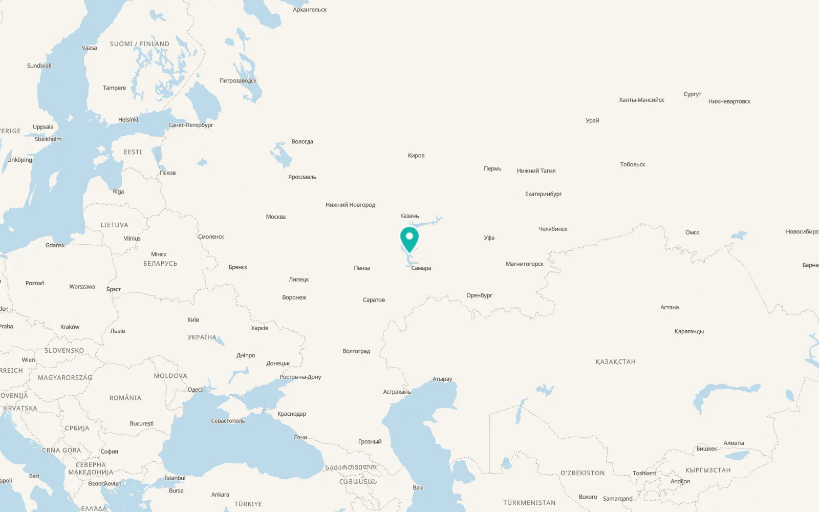 Map of Khryashchevka