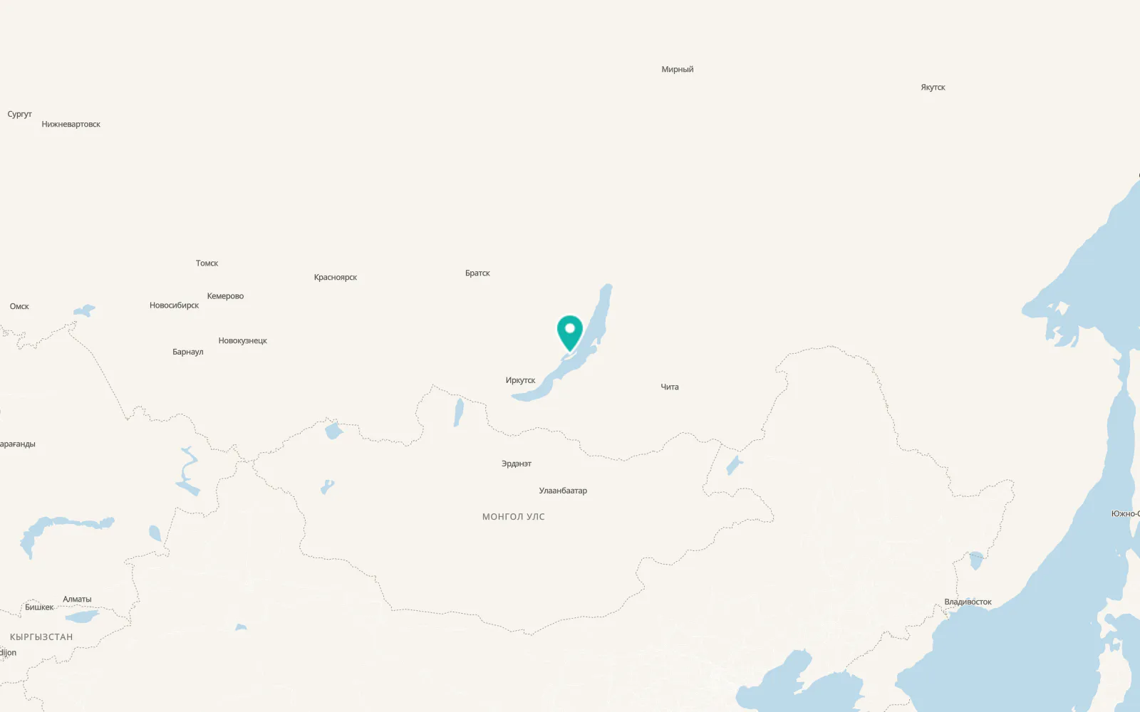 Map of Khuzhir