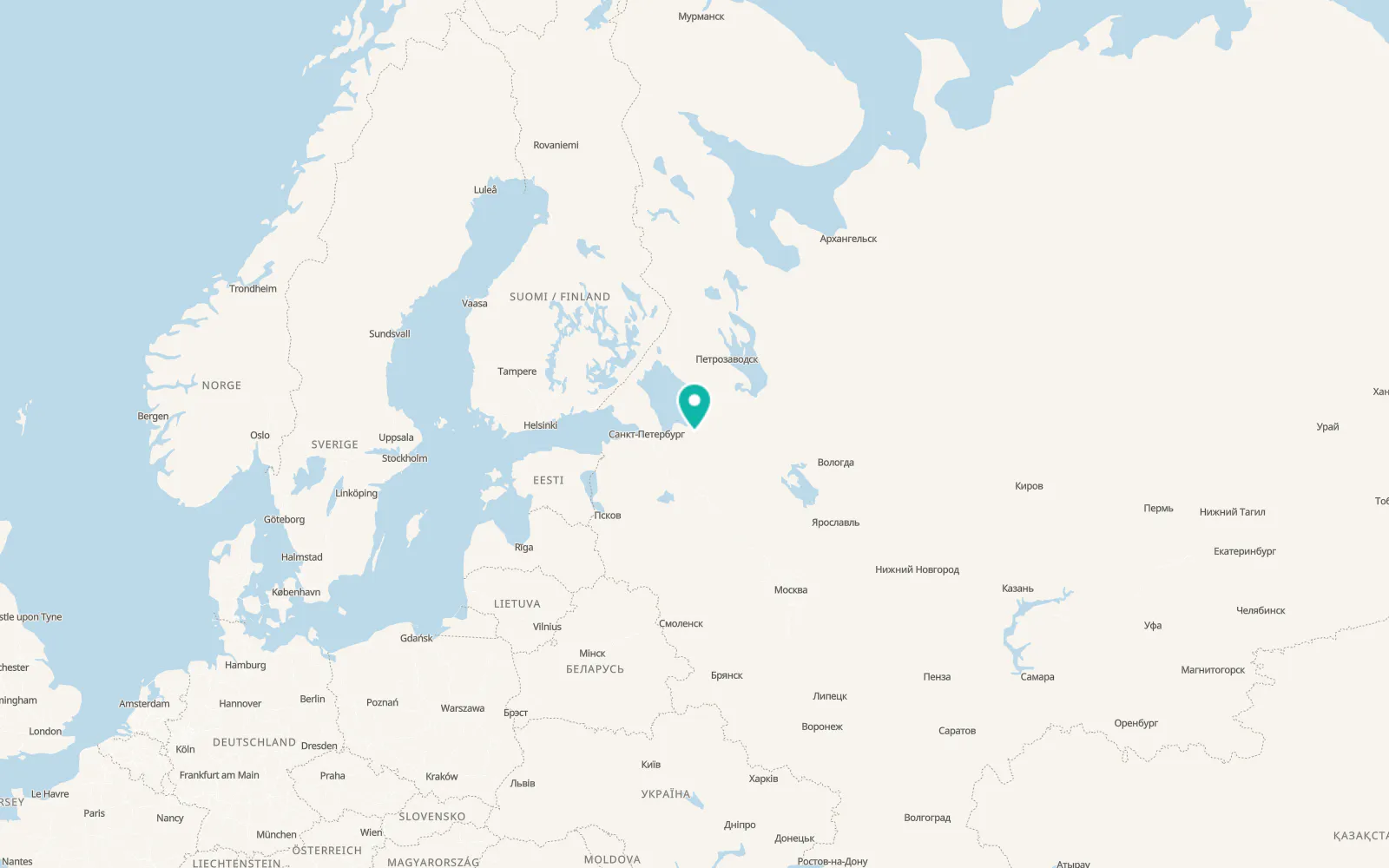 Map of Khvalovo