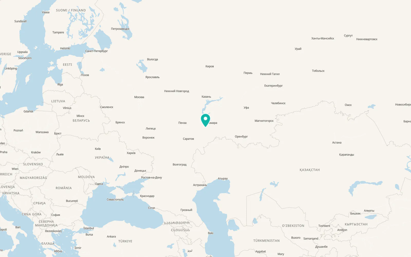 Map of Khvorostyanka