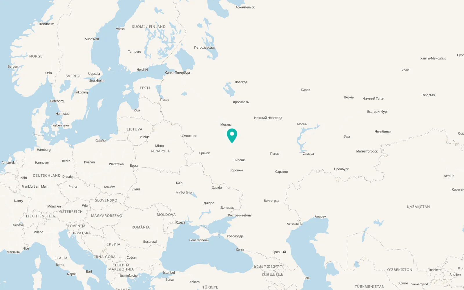 Map of Kimovsk