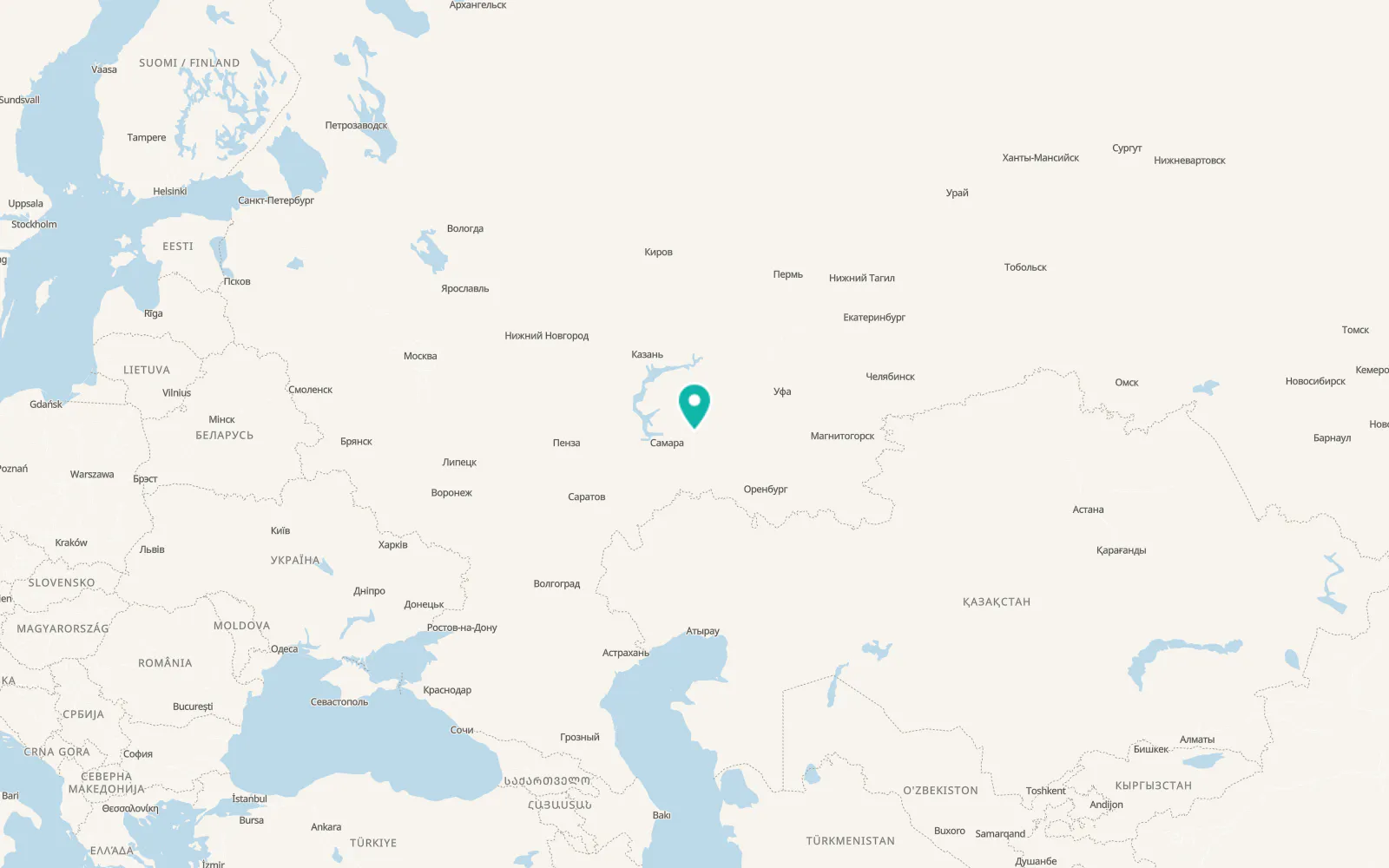 Map of Kinel’-Cherkassy