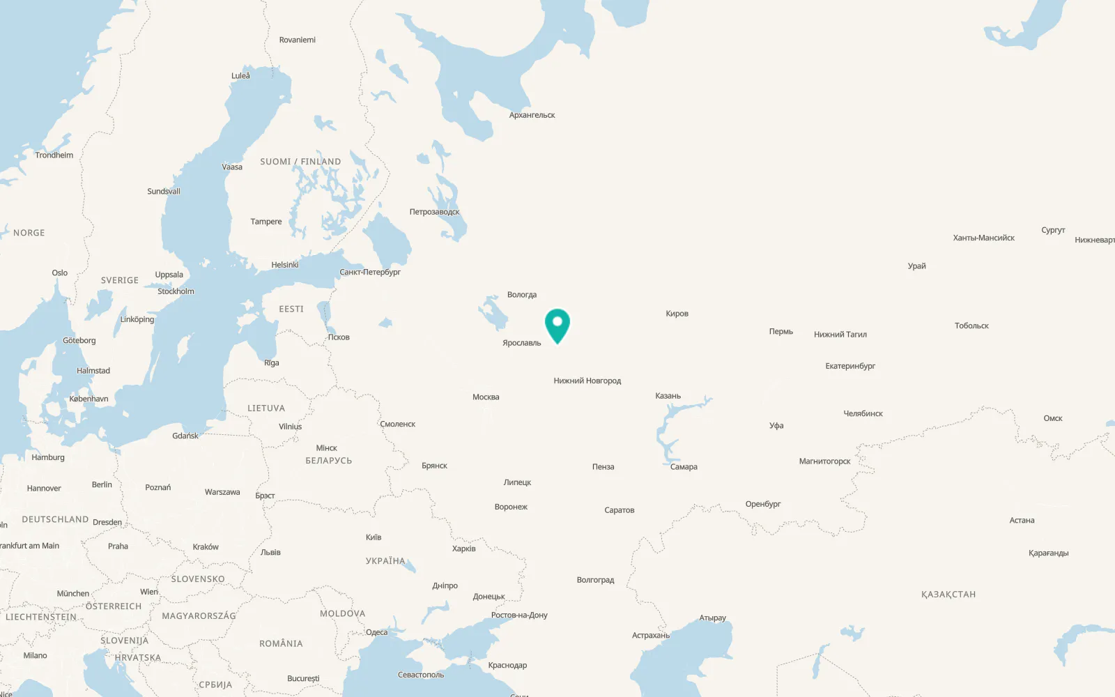 Map of Kineshma