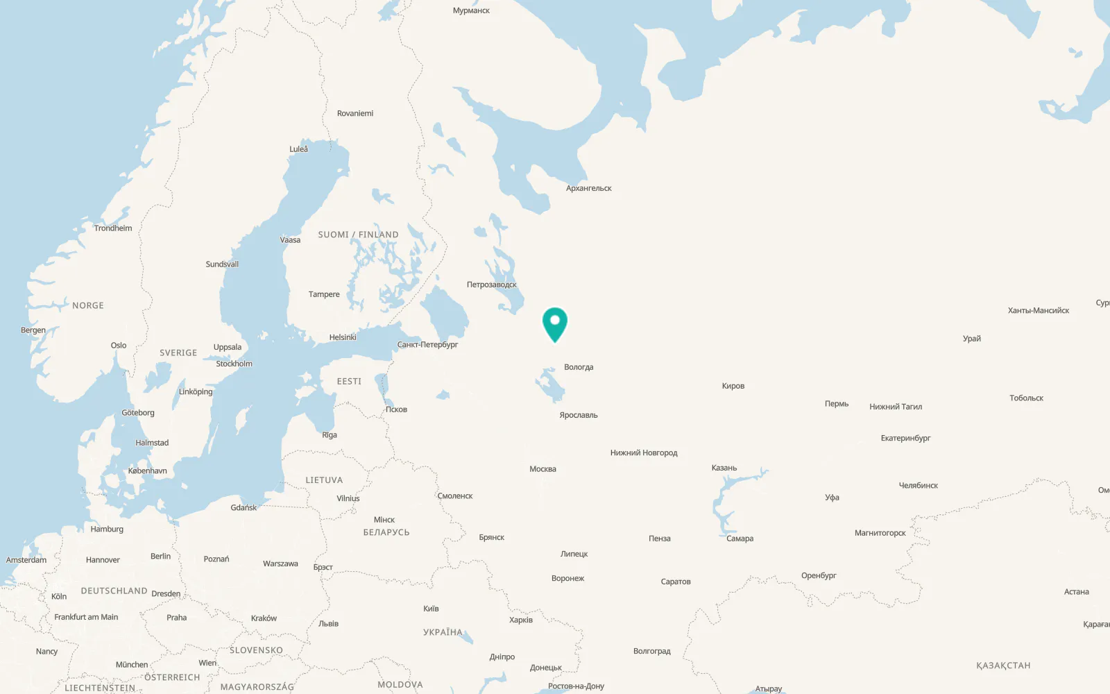 Map of Kirillov