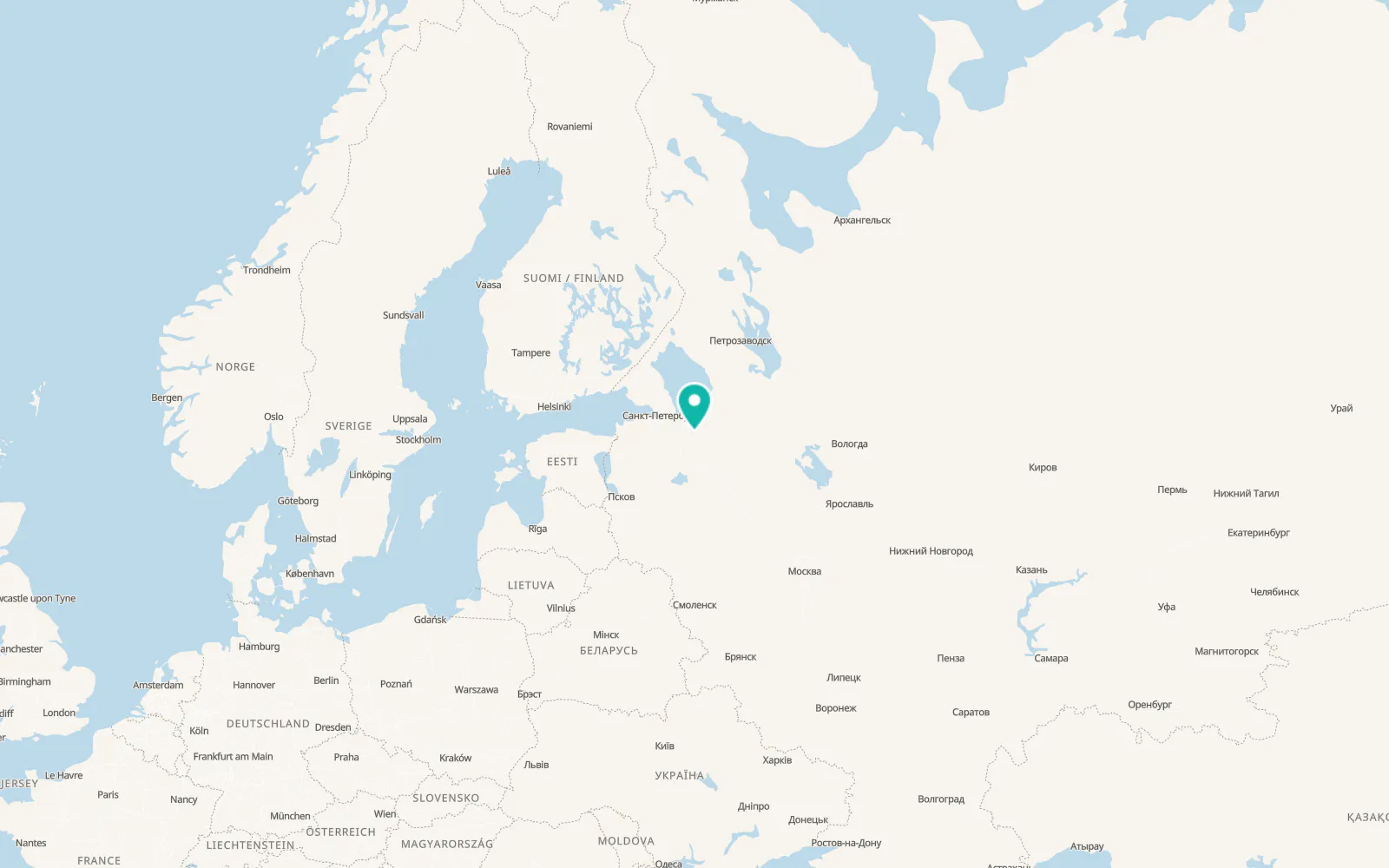Map of Kirishi
