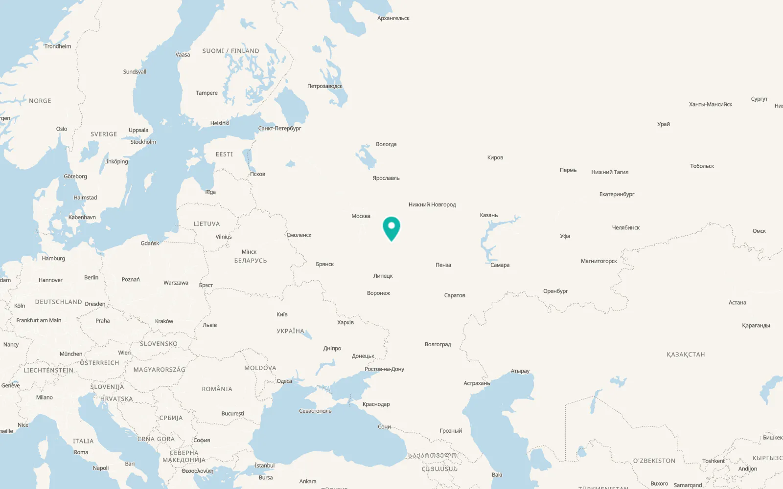 Map of Kiritsy