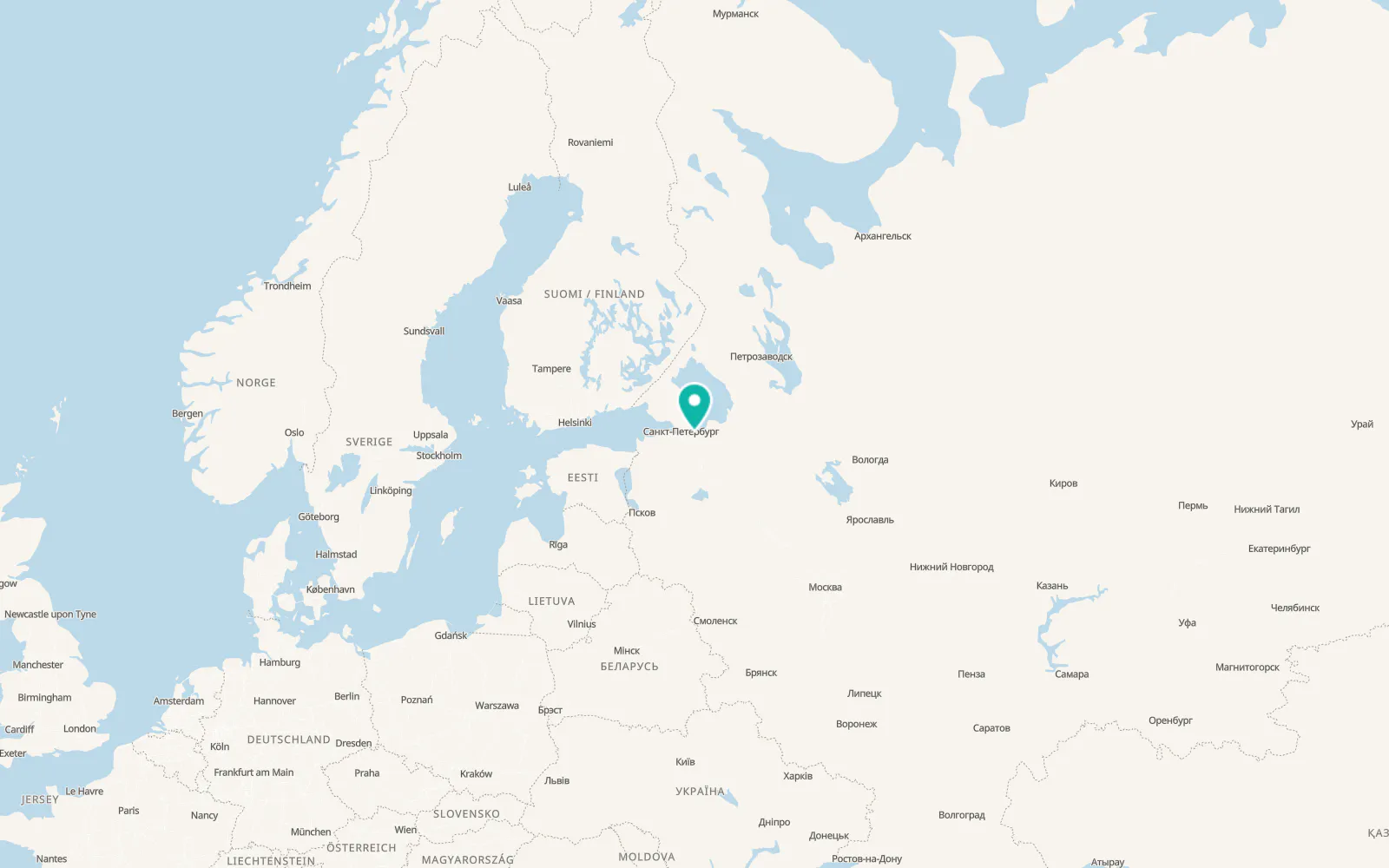 Map of Kirovsk