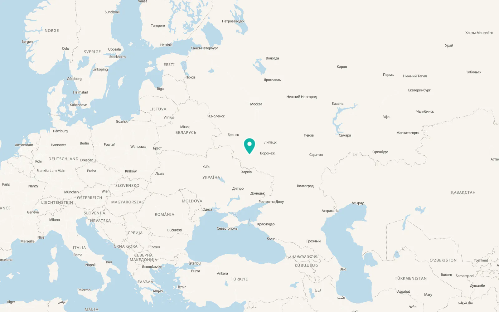 Map of Kirovskiy
