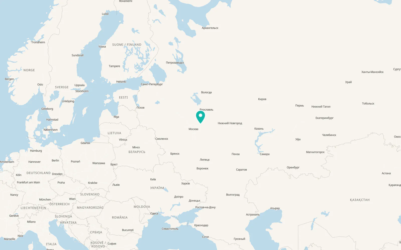 Map of Kirzhach