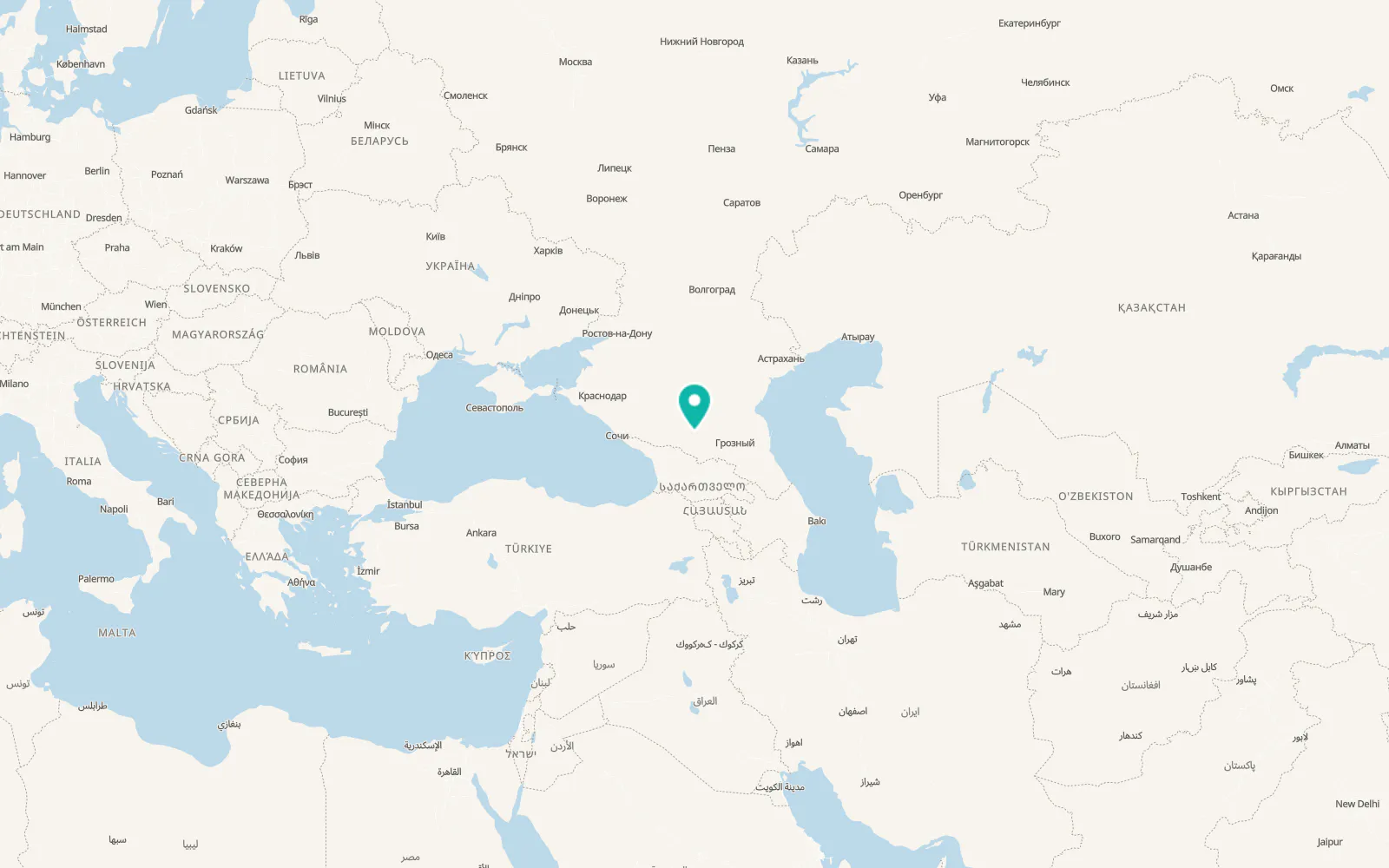 Map of Kishpek