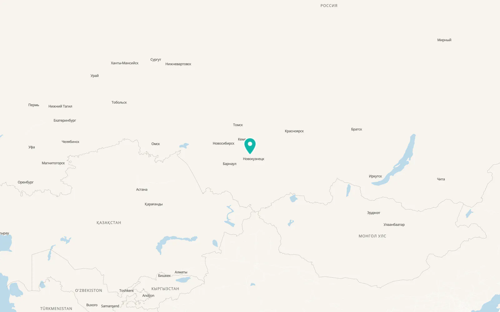 Map of Kisilevsk