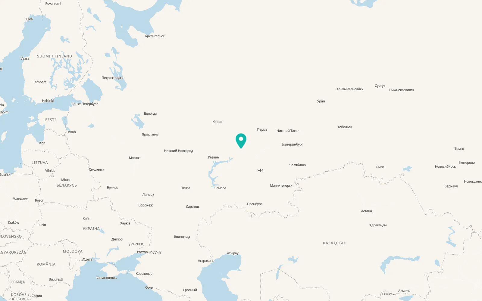 Map of Kiyasovo