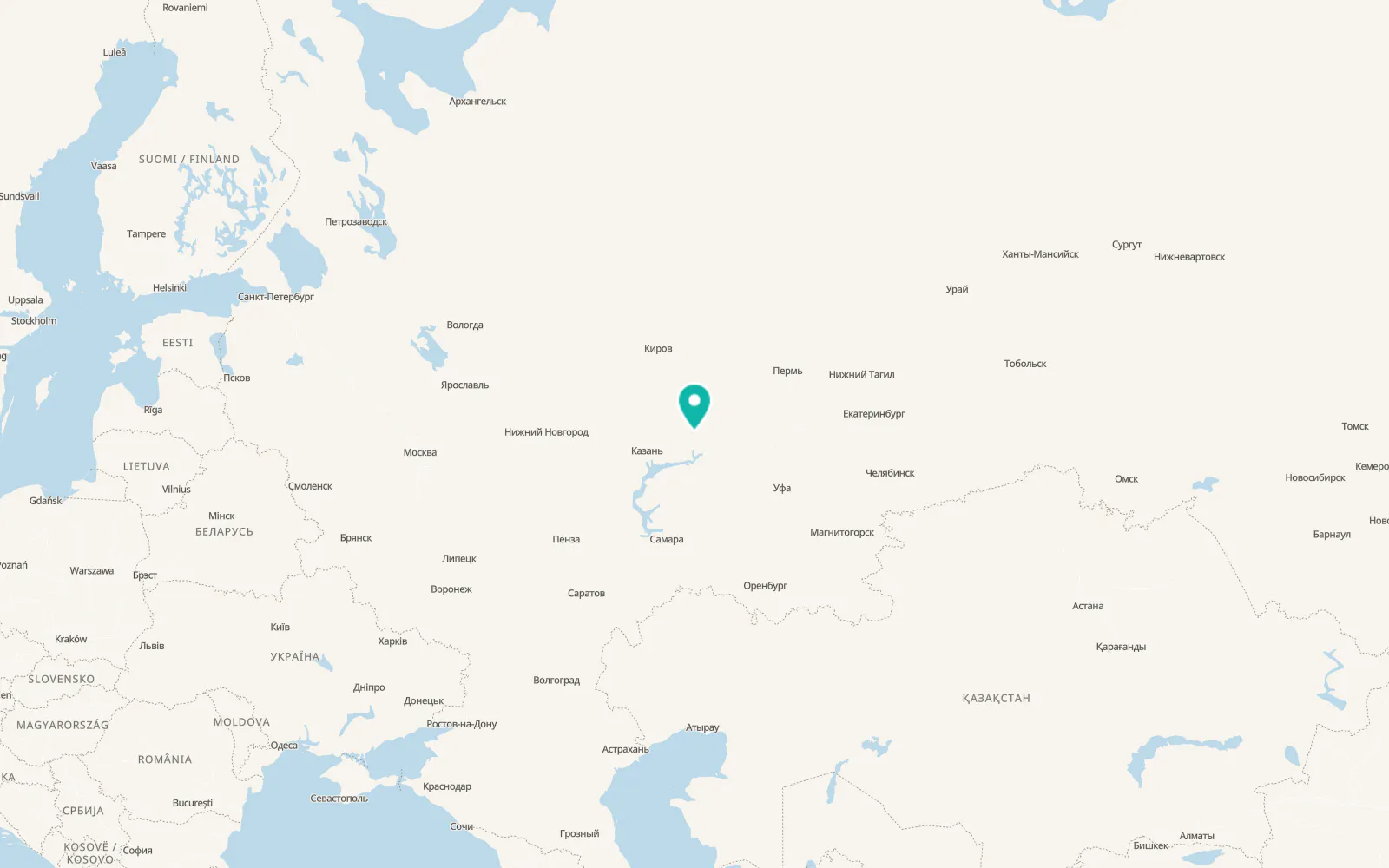 Map of Kizner