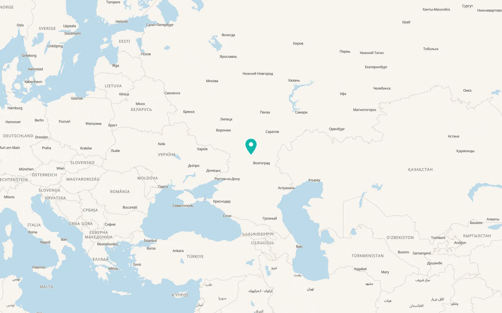 Map of Kletskaya