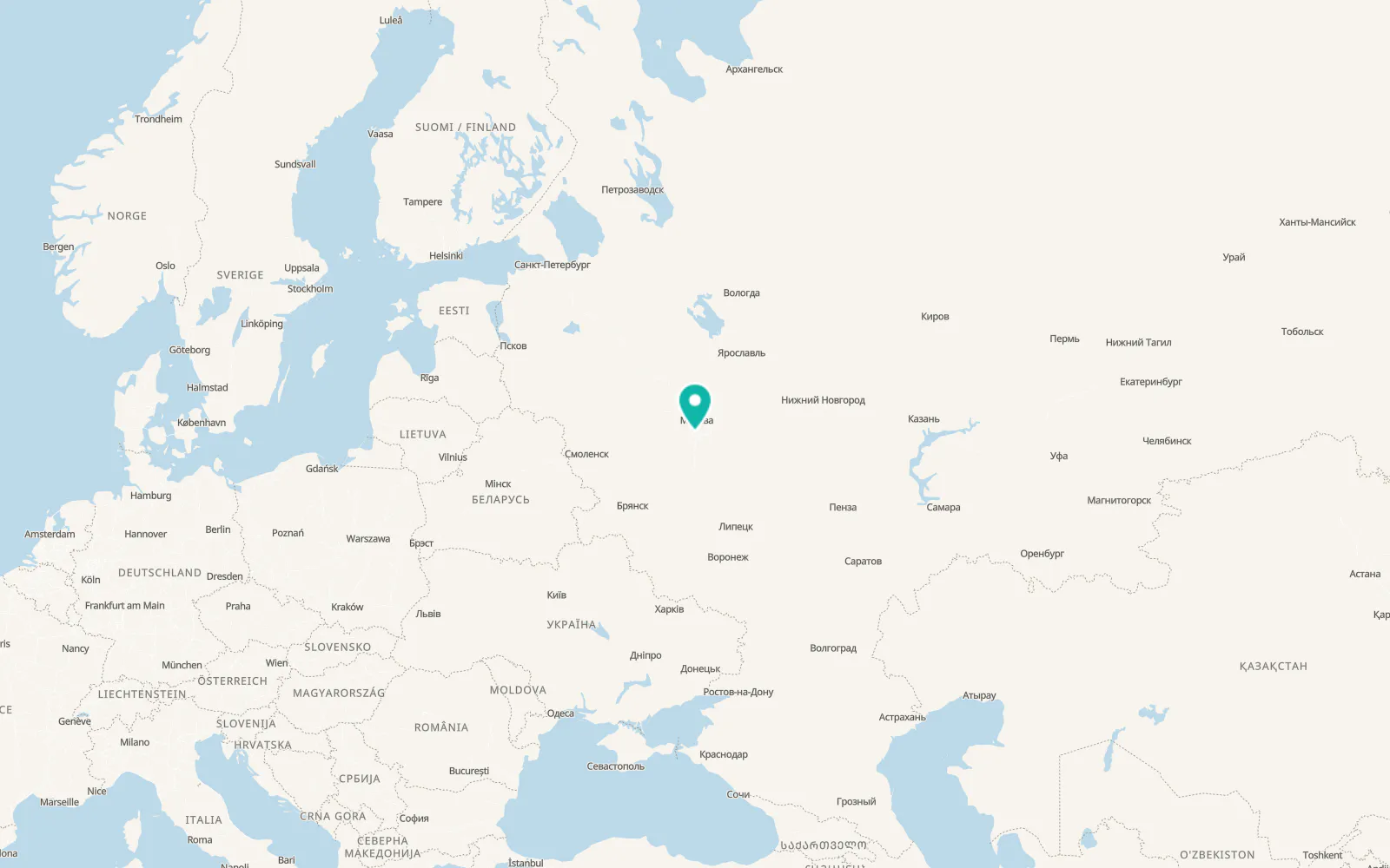 Map of Klimovsk