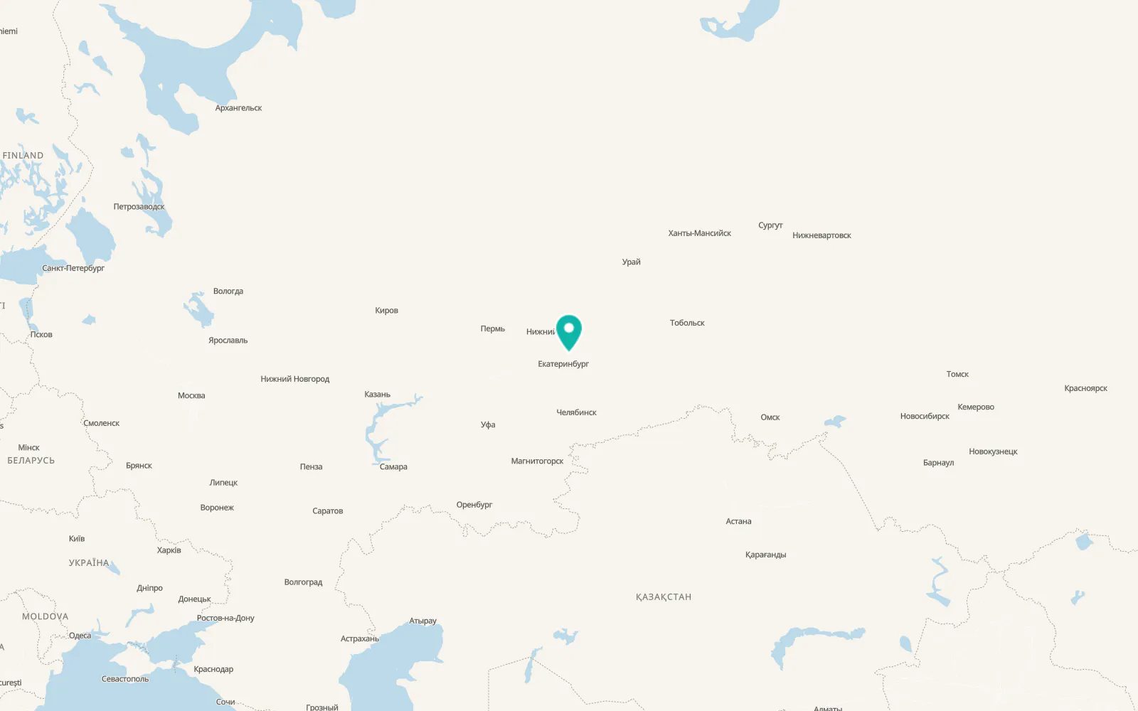 Map of Klyuchevsk