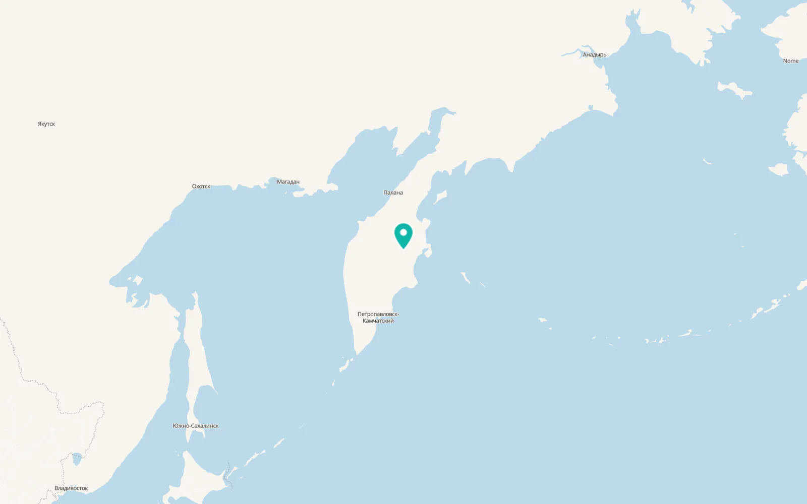 Map of Klyuchi