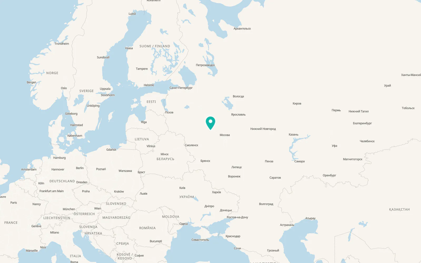 Map of Knyazh’i Gory