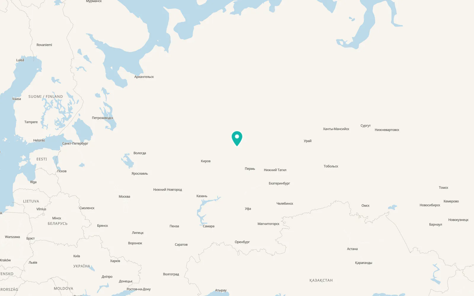 Map of Kochëvo