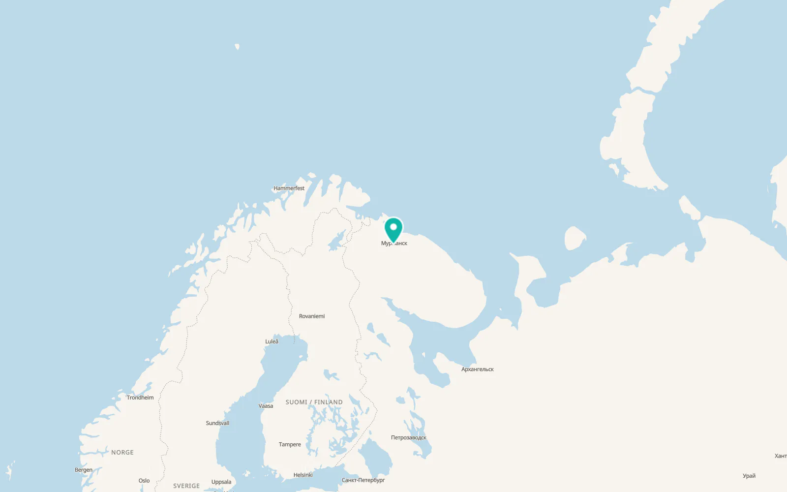 Map of Kola