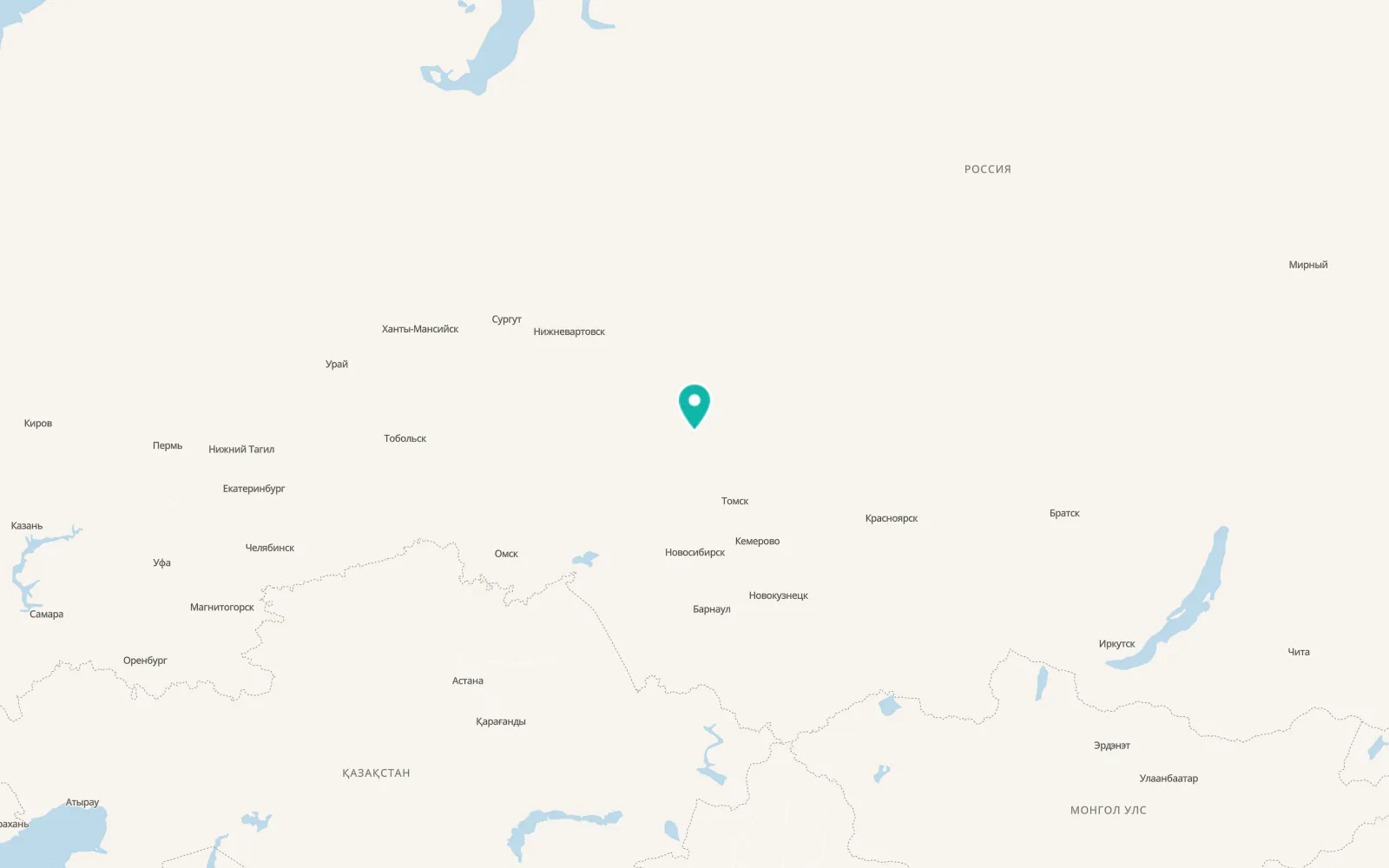 Map of Kolpashevo